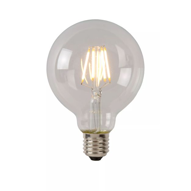 Lucide LED class B filament lamp - Ø 8 x 12,2 cm - E27 - 7W dimbaar - 2700K - transparant