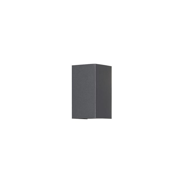 Konstsmide Cremona High Power - buiten wandlamp met 2 regelbare lichtbundels - 9,5 x 11,5 x 17 - 9W LED incl. - IP54 - antraciet
