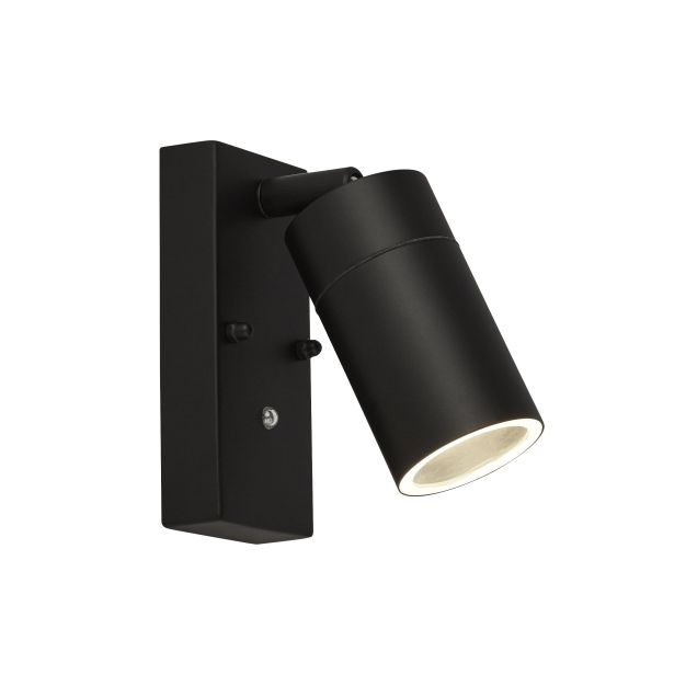 Searchlight Highbridge - buiten wandverlichting met dag/nacht sensor - 7 x 15 cm - IP44 - zwart