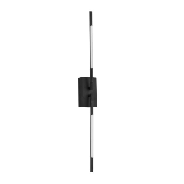 Nova Luce Raccio - wandverlichting - 12 x 6 x 74 cm - 9,2W LED incl. - zwart