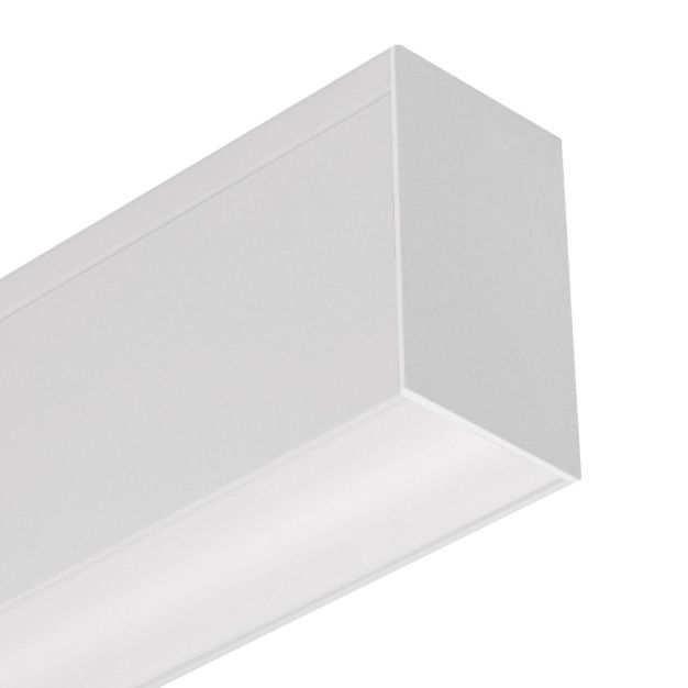 Lichtkoning Slim Line - plafondlamp - 5,5 x 3,3 cm profiel - 19,2W LED per meter - wit