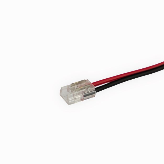 Lichtkoning - connector met 15cm kabel - 0,68 x 0,53 cm - voor enkelkleurige 5mm SMD LED strip