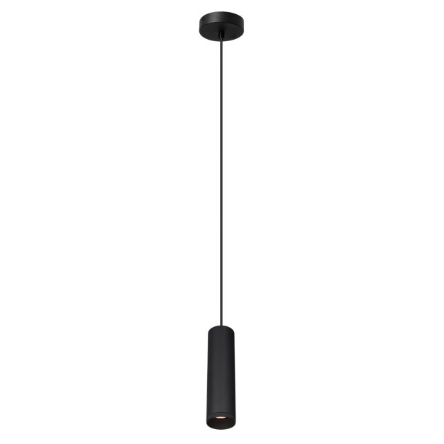 Artdelight Milano - hanglamp - Ø 6,6 x 175 cm - zwart