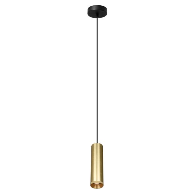 Artdelight Milano - hanglamp - Ø 6,6 x 175 cm - mat goud