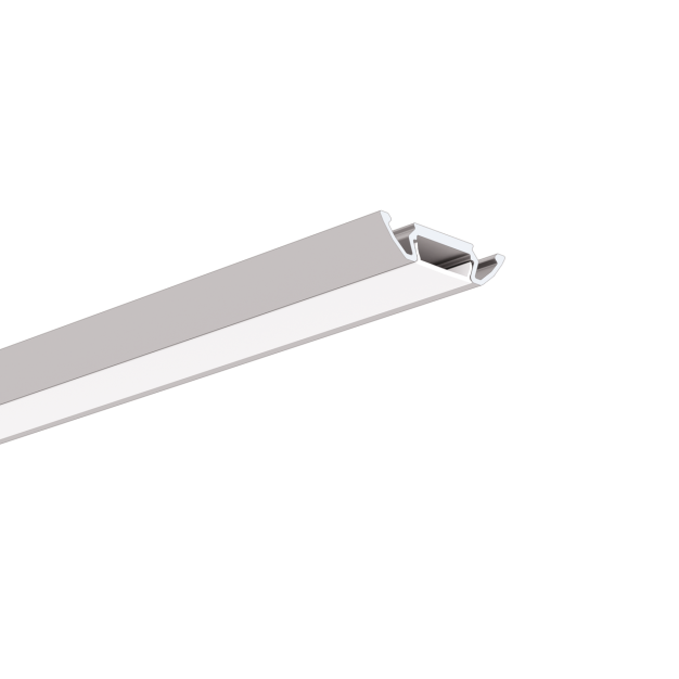 Klus Stos-alu - ledprofiel - 3,1 x 0,7 cm - geanodiseerd zilver