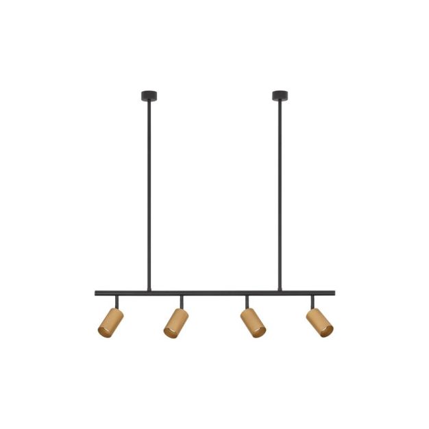 Nova Luce Pogno - hanglamp - 96 x 87,5 cm - zwart en goud