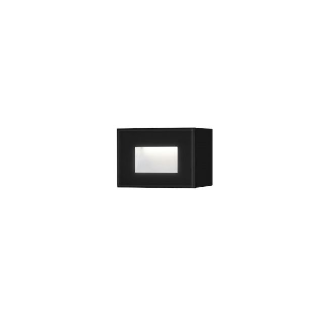 Konstsmide Chieri - wandlamp buiten - 12 x 5,5  x 8 cm - 4W LED incl. - IP54 - zwart
