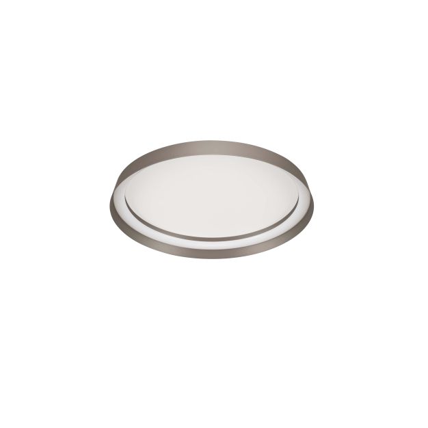 Nova Luce Ormi - plafondlamp - Ø 45 x 7 cm - 38W dimbare LED incl. - champagnebruin