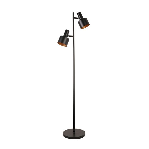 Artdelight Twinkle - vloerlamp - Ø 28 x 150 cm - zwart