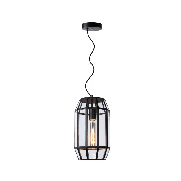 Lucide Fern - hanglamp - Ø 20 x 160 cm - zwart