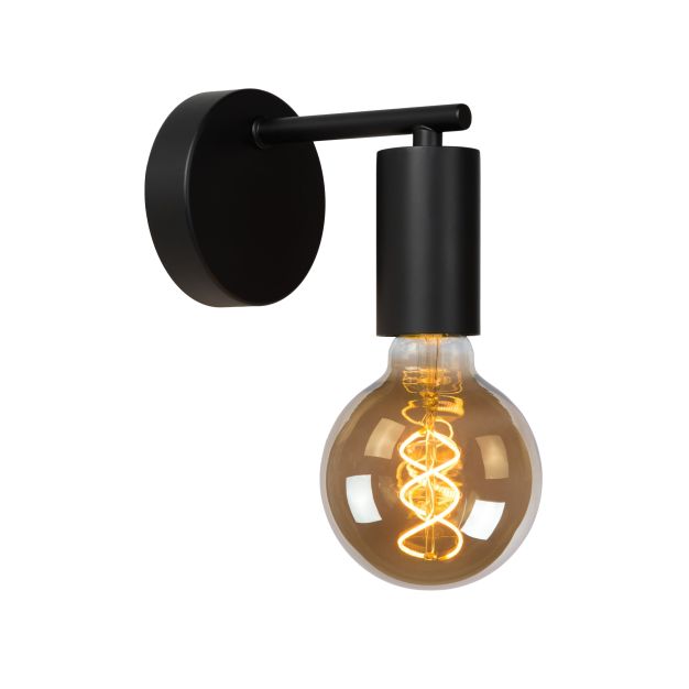 Lucide Leanne - wandverlichting - 14,5 x 10 x 12 cm - zwart