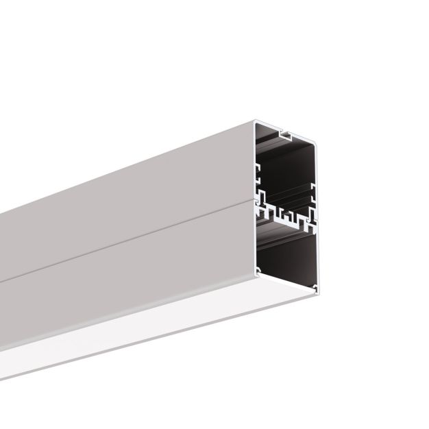 Klus 4050-W - ledprofiel - 4 x 6,97 cm - geanodiseerd zilver