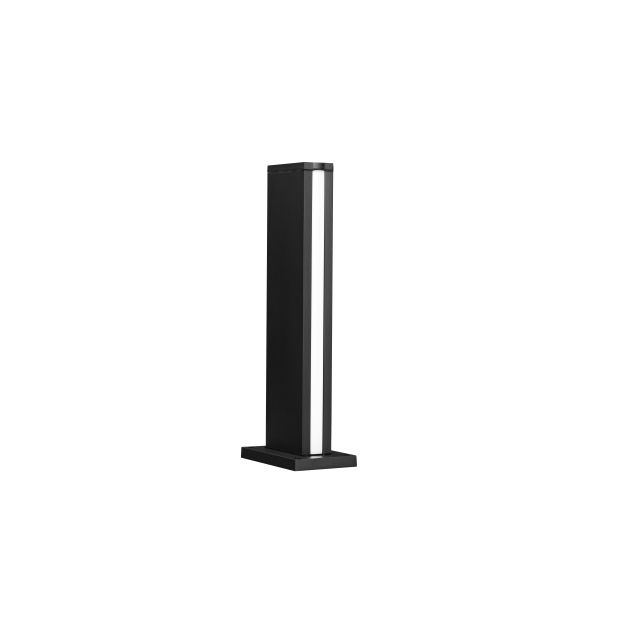 Nova Luce Sasso - tuinpaal - 15 x 40 x 9,5 cm - 9W LED incl. - IP54 - donker antraciet
