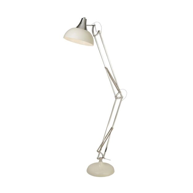 Searchlight Goliath - tafellamp - 30 x 170 cm - chroom, crème en grijs