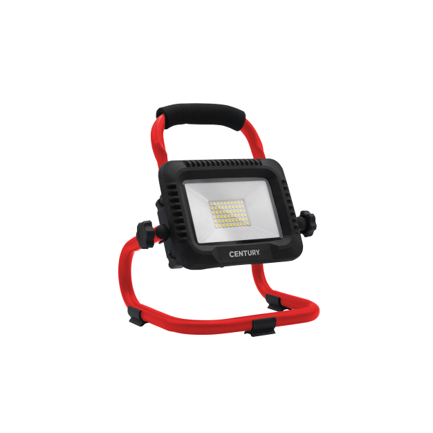 Century Italia Jolly - draagbare verstraler - 23 x 17,5 x 27 cm - 30W dimbare LED incl. - IP54 - zwart en rood