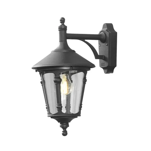 Konstsmide Virgo - buiten wandlamp - 24 x 33 x 44 cm - IP23 - mat zwart