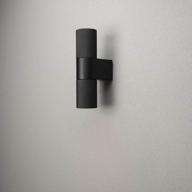 Konstsmide Temi Up/Down - buiten wandlamp - 6,5 x 11,5 x 23,5 cm - IP54 - zwart