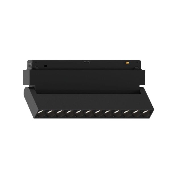 VK Lighting Eiva - magnetisch railsysteem - kantelbare railbalk - 21,9 x 2,15 x 9,9 cm - 12W LED incl. - DALI dimbaar - zwart
