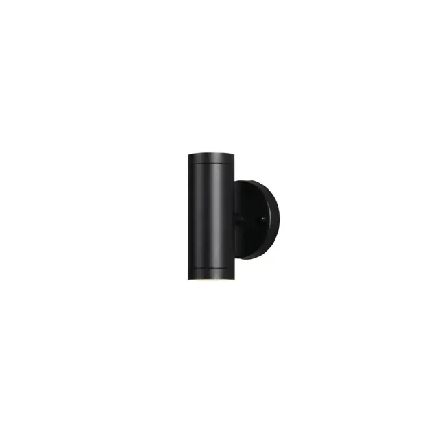 Konstsmide Modena Up/Down - buiten wandlamp - 11 x 11,5 x 17 cm - 8W LED incl. - IP44 - zwart