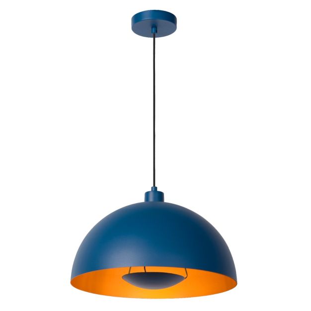 Lucide Siemon - hanglamp - Ø40 x 150 cm - blauw
