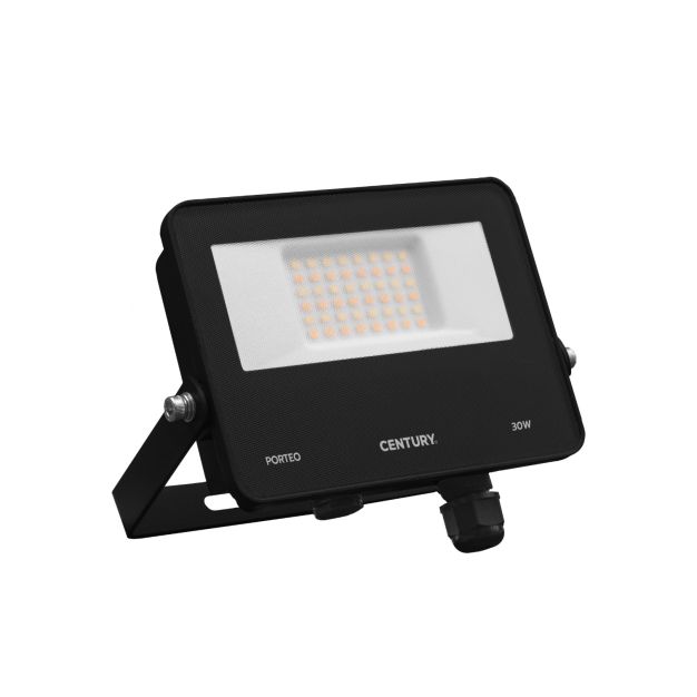 Century Italia Porteo CCT - verstraler - 16,2 x 3,6 x 14,4 cm - 30W LED incl. - instelbare lichtkleur - IP65 - zwart