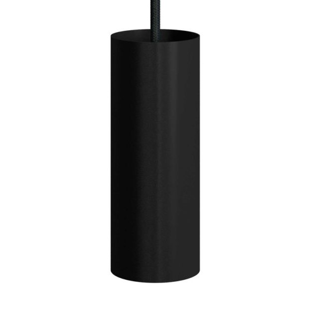 Creative Cables Tube - hanglamp 1L - Ø 6 x 190 cm - zwart