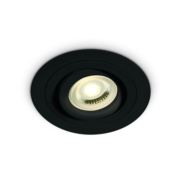 ONE Light - inbouwspot - Ø 92 mm, Ø 80 mm inbouwmaat - zwart