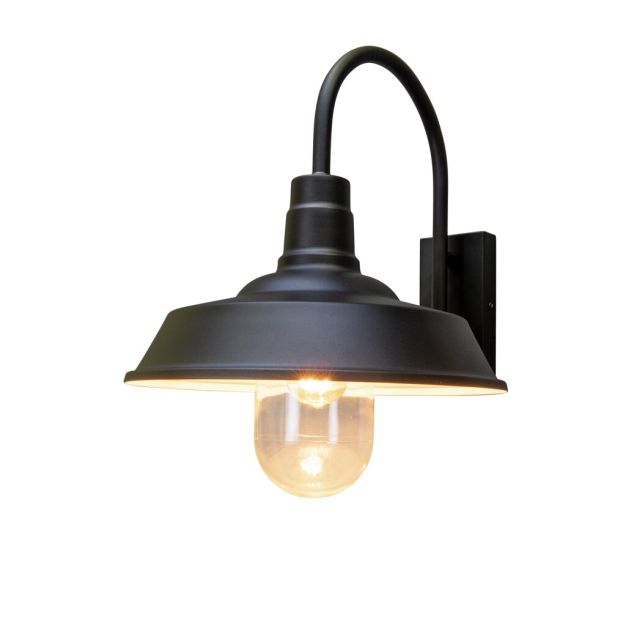 Konstsmide Trapani - buiten wandlamp - Ø42,5 x 34 cm - IP44 - zwart