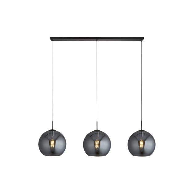 Searchlight Amsterdam - hanglamp - 120 x 30 x 240 cm - zwart