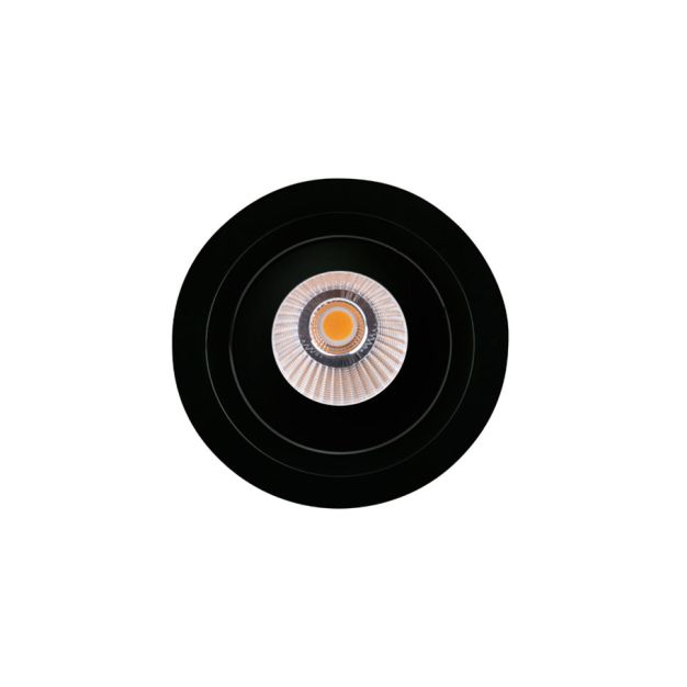 Maxlight Hiden - inbouwspot - Ø 95 mm, Ø 90 mm inbouwmaat - 10W LED incl. - zwart