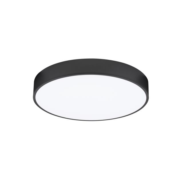 Nova Luce Hadon - plafondlamp - Ø 50 x 7 cm - zandzwart