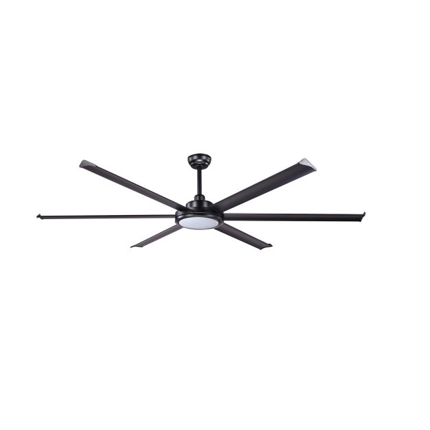 Faro Rotterdam 20 XL - plafondventilator met licht en afstandsbediening - Ø 200 cm - 32W LED incl. - mat zwart