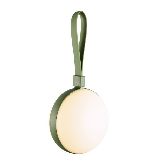 Nordlux Bring To-Go 12 - draagbare lamp met oplaadbare batterij - 12 x 26 x 9,3 cm - 1W LED incl. - IP54 - wit en groen
