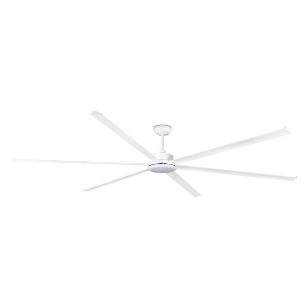 Faro Rotterdam 30 XXL - plafondventilator met licht en afstandsbediening - Ø 300 cm - 32W LED incl. - mat wit