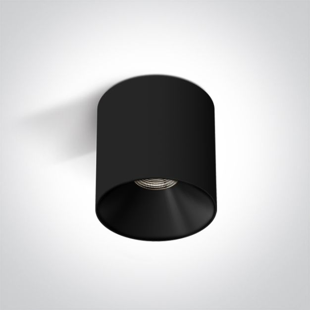 ONE Light Wall & Ceiling LED - opbouwspot 1L - Ø 8 x 8,5 cm - 10W LED incl. - zwart