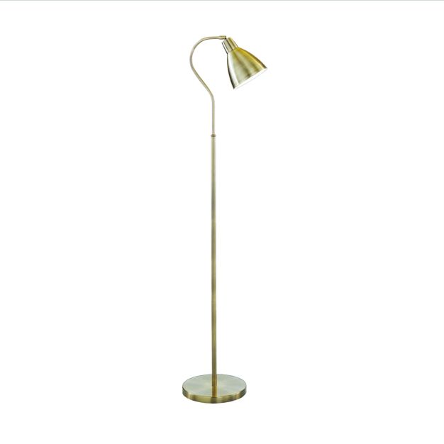 Searchlight Adjustable Floor - staanlamp - 145 cm - antiek messing