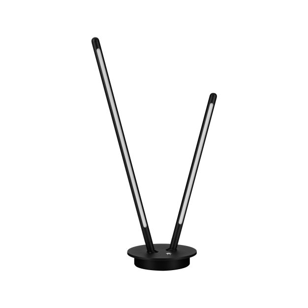 Nova Luce Intec - tafellamp - Ø 15 x 50 cm - 8W dimbaar LED incl. - zandzwart