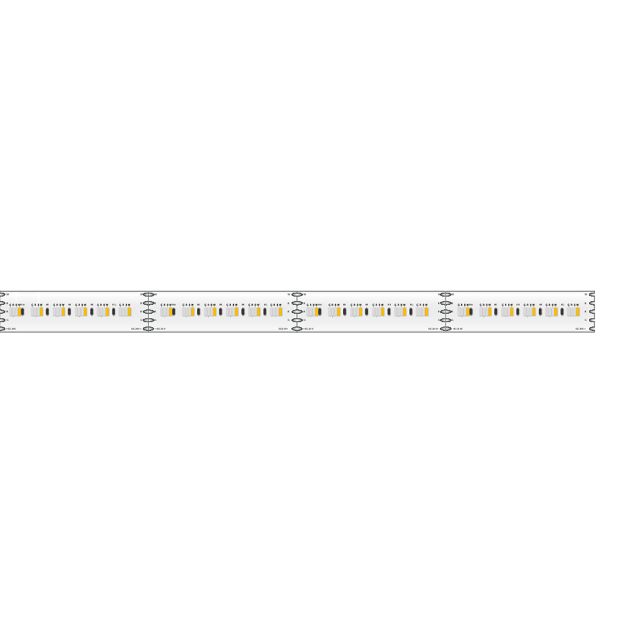 Klus LED strip - 1cm breed, 500cm lengte - 24Vdc - 15,3W LED per meter - 384 LEDs per meter - IP20 - RGBW