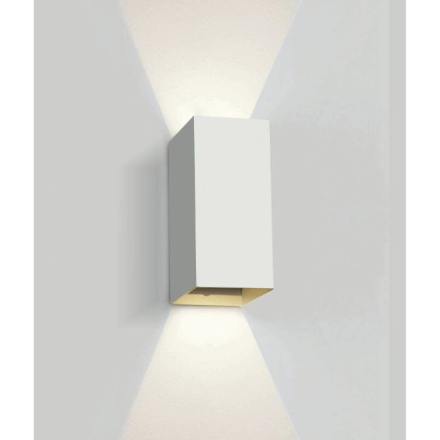 ONE Light Outdoor Wall Dark Lights - buiten wandverlichting - 9 x 6,8 x 16,6 cm - 2 x 3W LED incl. - IP54 - wit