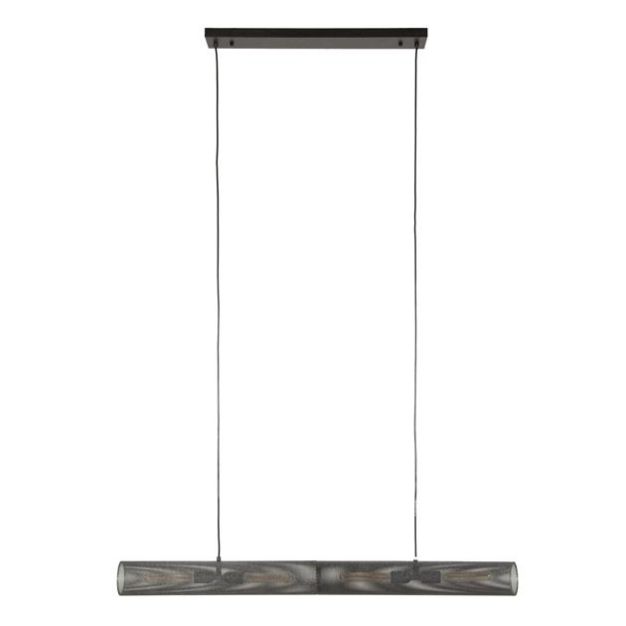 Vico Tube Mesh - hanglamp - 120 x 10 x 150 cm - zwart