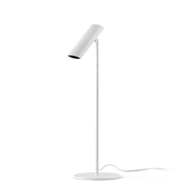 Faro Leo - tafellamp - Ø 15 x 48,5 cm - 3,5W LED incl. - mat wit