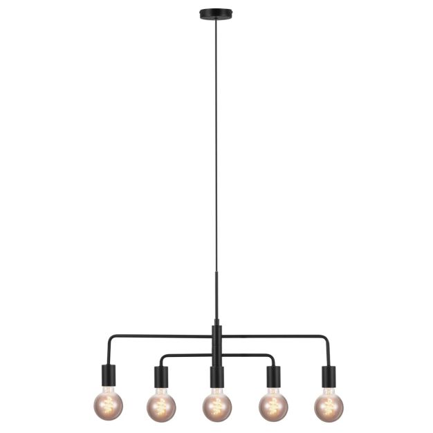 Nordlux Gloom - hanglamp - 74 x 4,3 x 238,5 cm - zwart