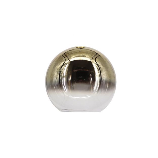 Artdelight Rosario - glazen lampenkap - Ø 20 x 17 cm - goud