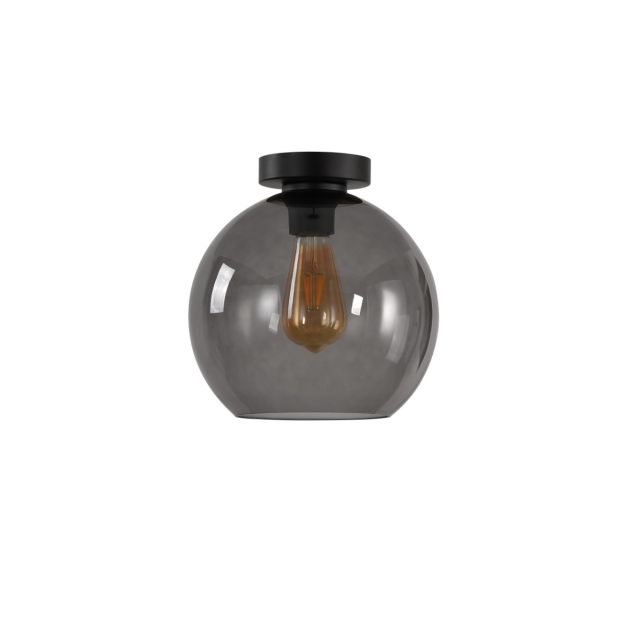 Artdelight Marino - plafondverlichting - Ø 25 x 26 cm - gerookt