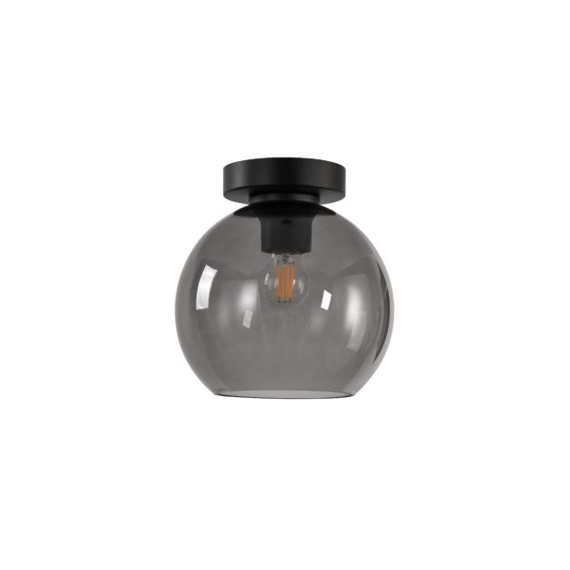 Artdelight Marino - plafondverlichting - Ø 20 x 21 cm - gerookt