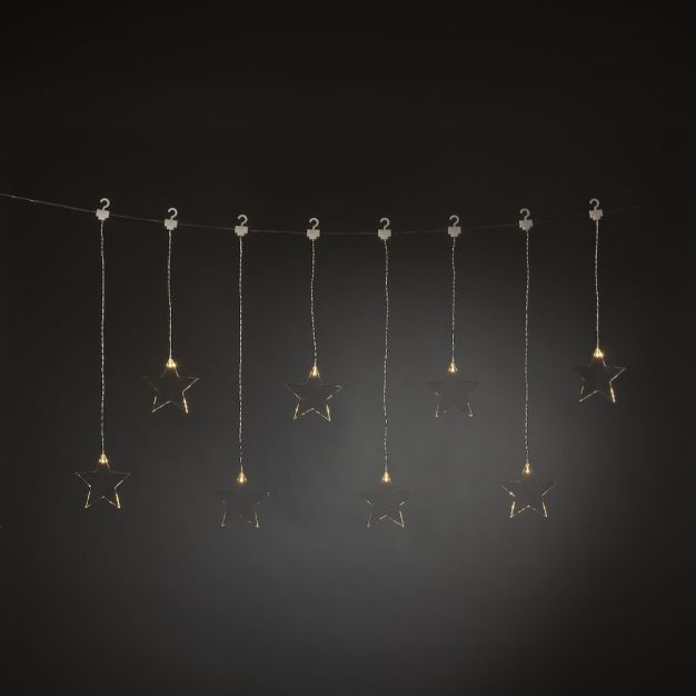 Konstsmide kerstverlichting - lichtgordijn - 105 x 59 cm - transparant