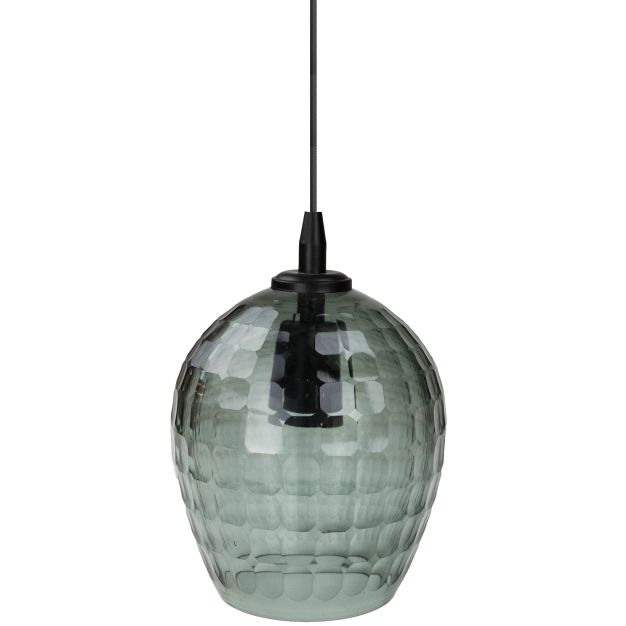 Vico Hexagon - hanglamp - Ø 15 x 120 cm - fumé