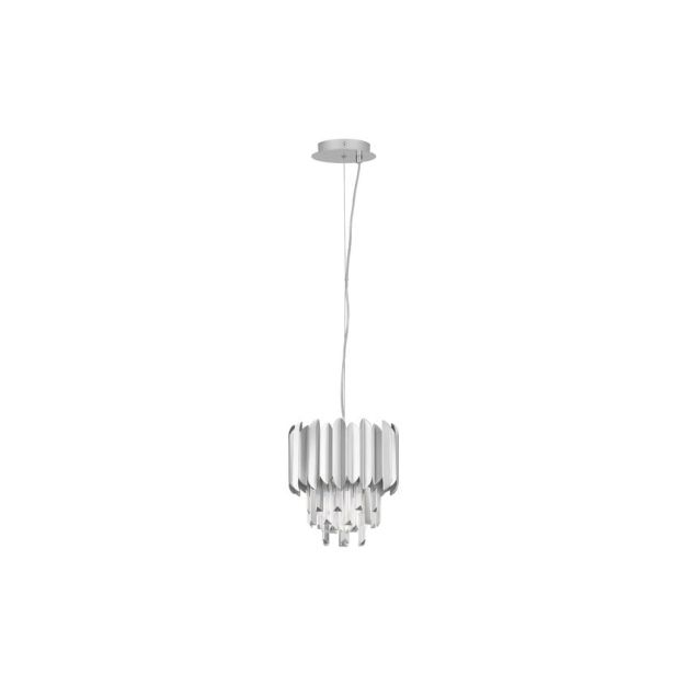 Nova Luce Magnolia - hanglamp - 25 x 120 cm - chroom