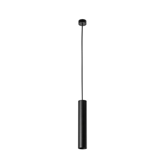 Faro Stan - hanglamp - Ø 6 x 33 cm - mat zwart
