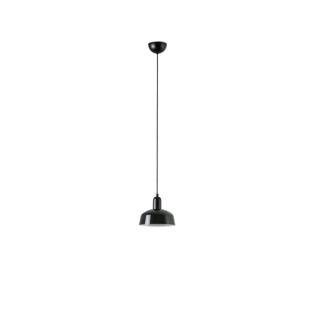 Faro Tatawin S - hanglamp - Ø 18,4 x 208,1 cm - satijnzwart en glanszwart